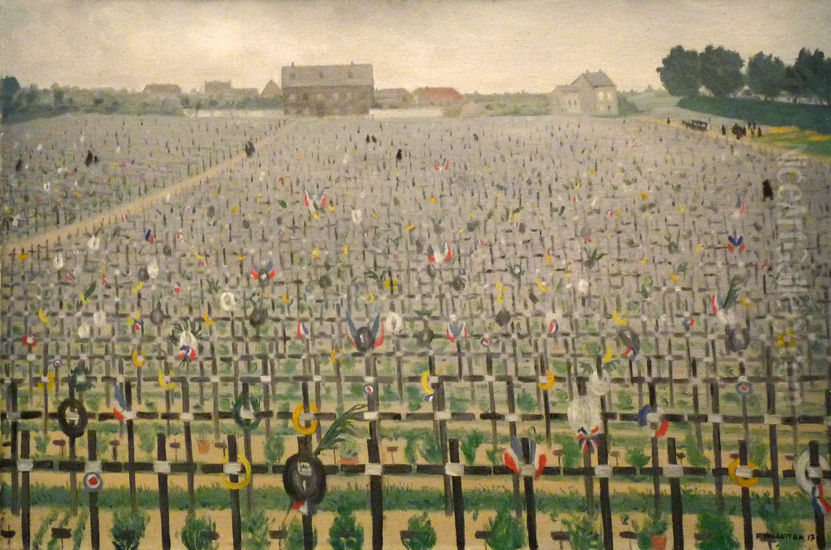Chalons War Cemetery Oil Painting by Felix Vallotton