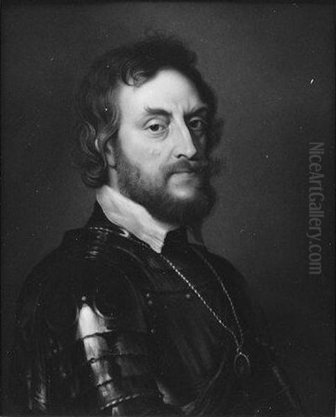 Thomas Howard (1585-1646), Second Earl of Arundel, after Rubens Oil Painting by Henry Bone