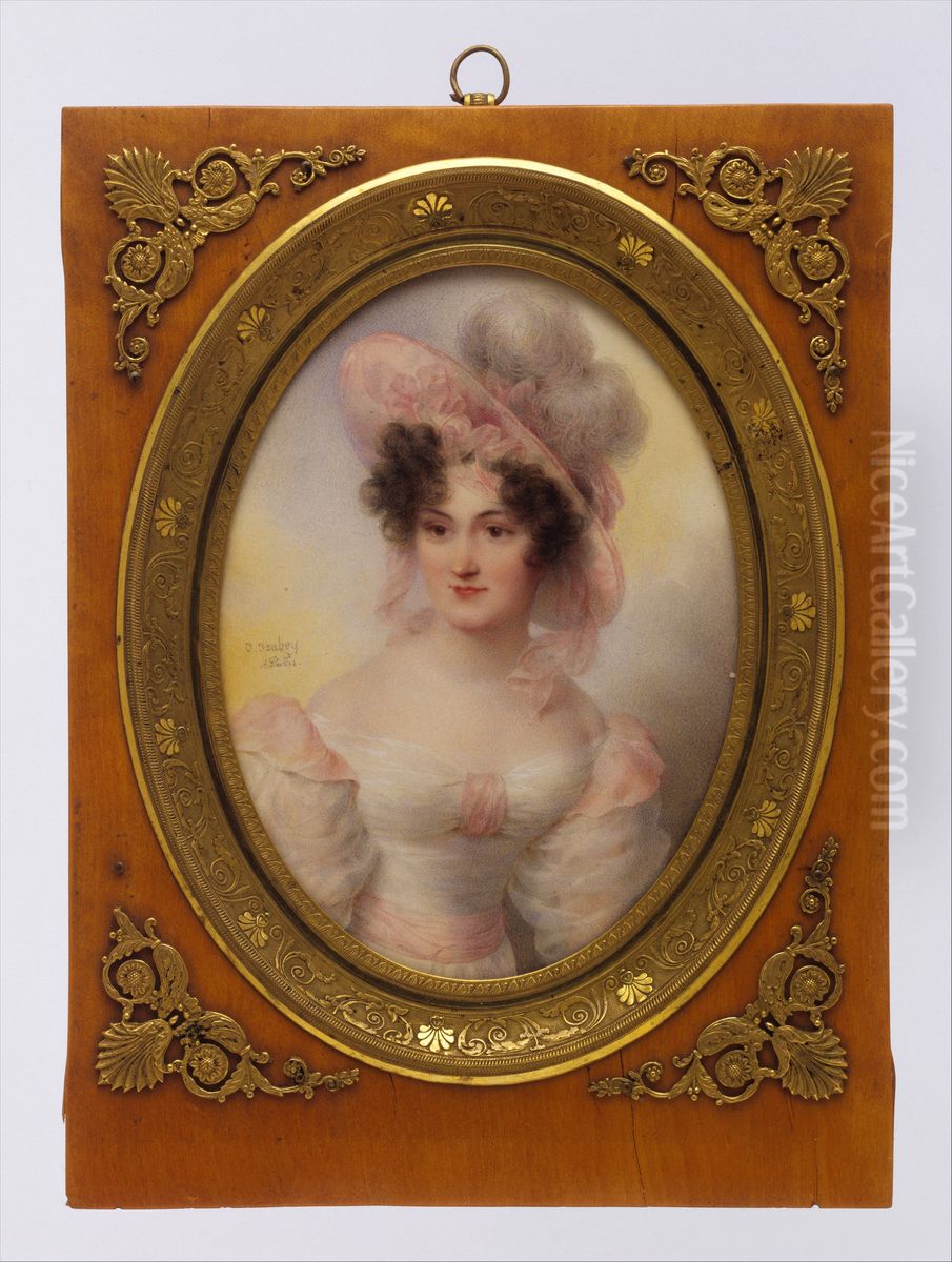 Mrs. Rufus Prime (Augusta Temple Palmer, 1807-1840) Oil Painting by Jean-Baptiste Isabey