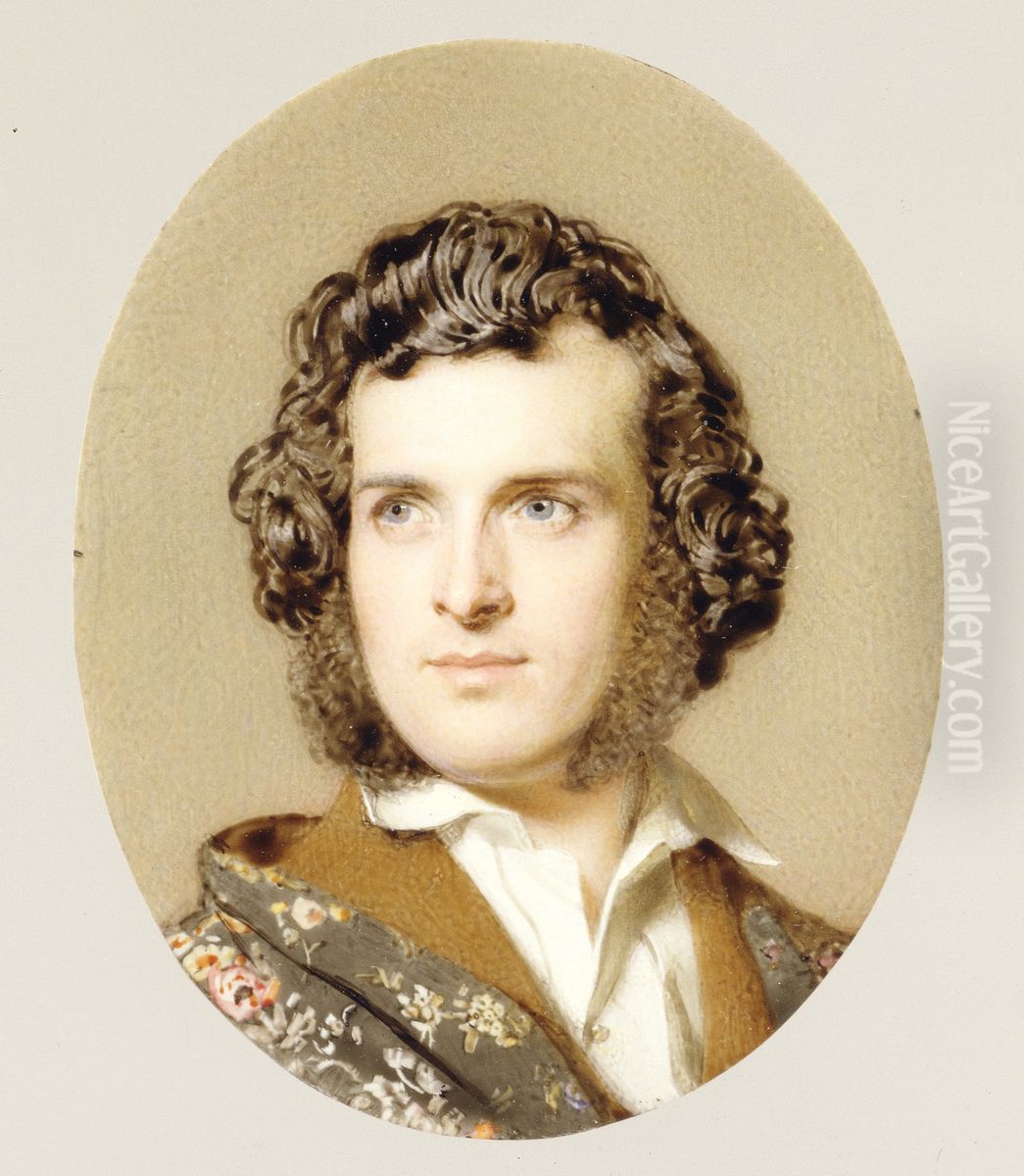 Self-Portrait Oil Painting by John Faed