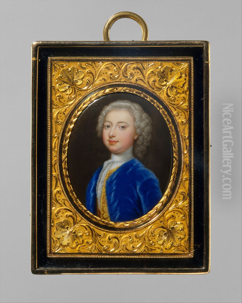 Portrait of a Young Man Oil Painting by Christian Friedrich Zincke