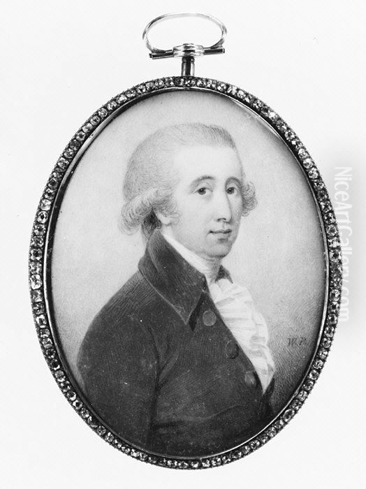 A Man with the Initials FM Oil Painting by William Pether