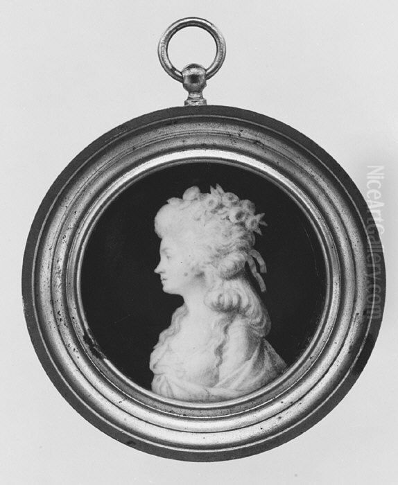 Portrait of a Young Woman Oil Painting by Piat Joseph Sauvage