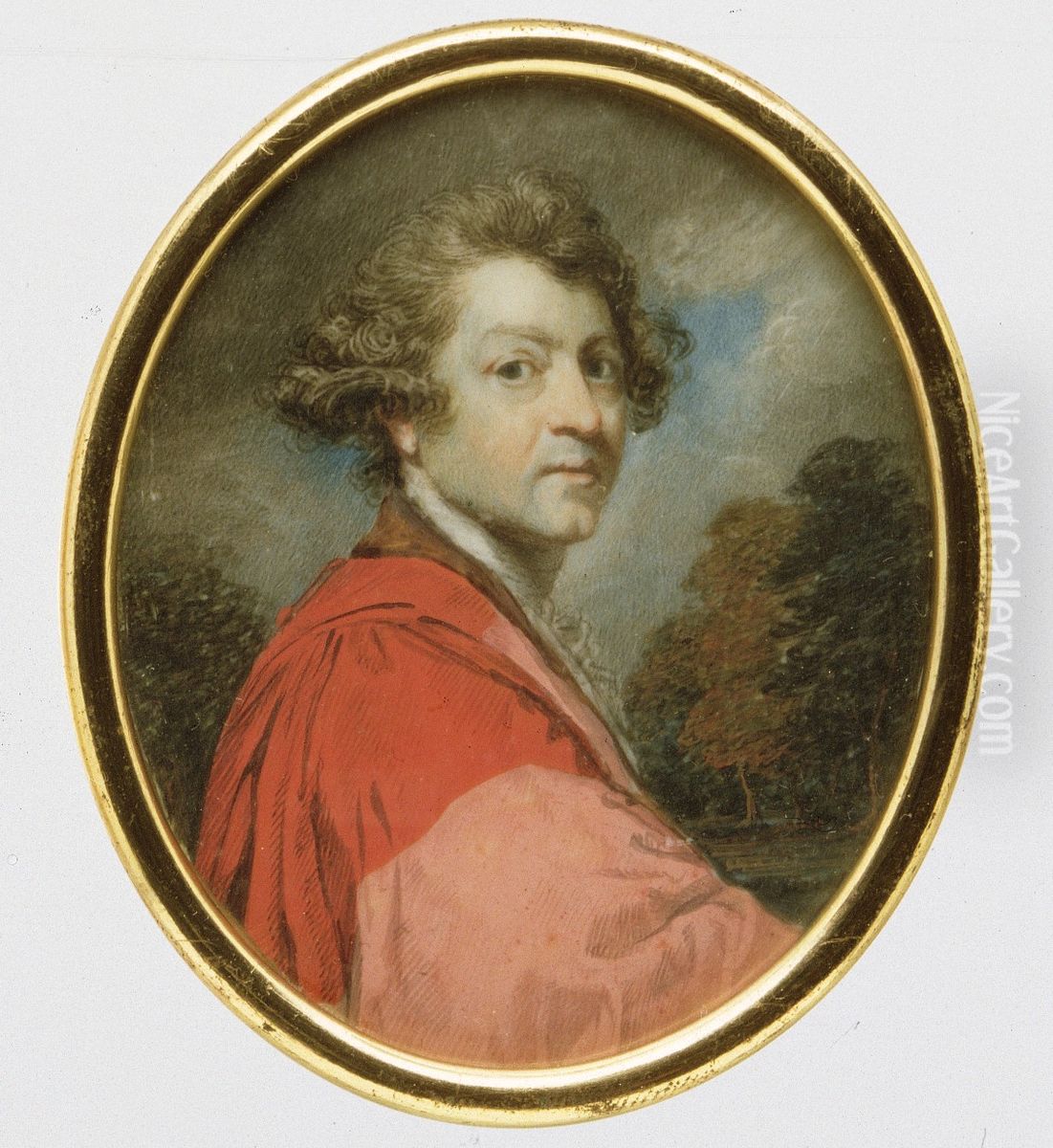 Sir Joshua Reynolds (1723-1792) Oil Painting by Archibald Robertson