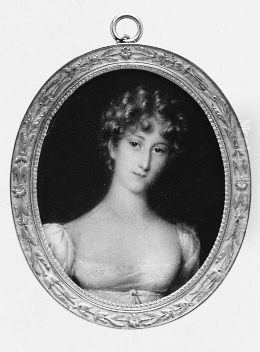 Portrait of a Woman Oil Painting by Jean-Urbain Guerin