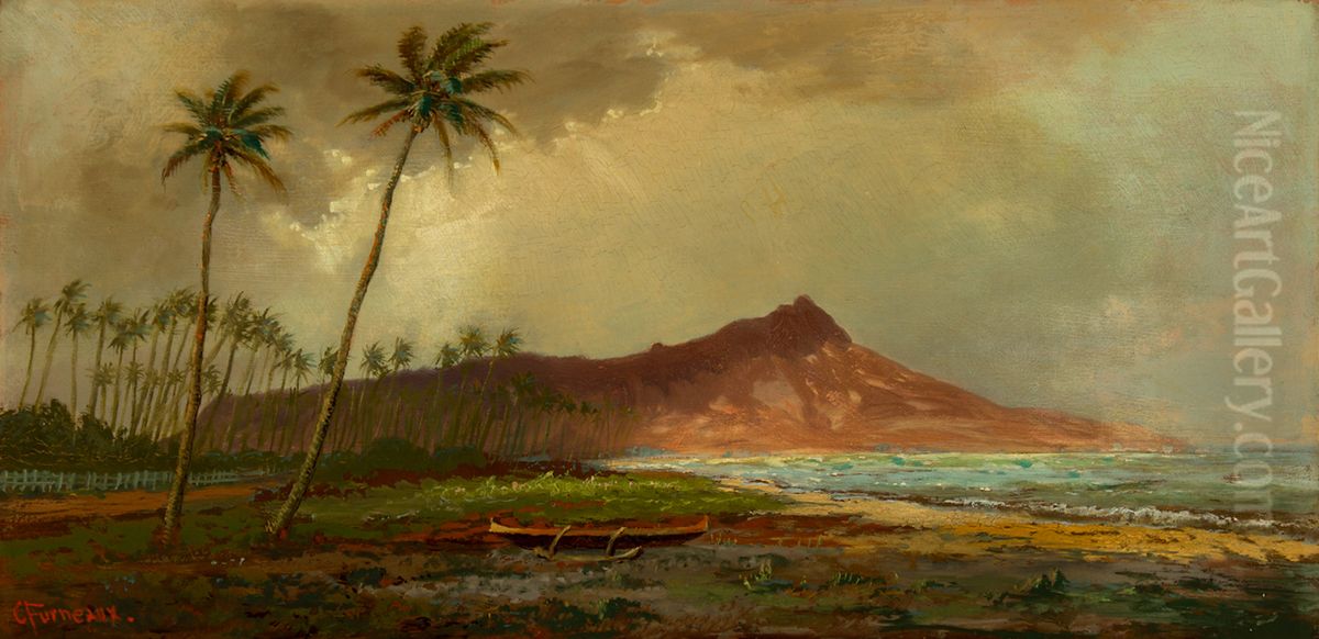 Waikiki Beach Oil Painting by Charles Furneaux