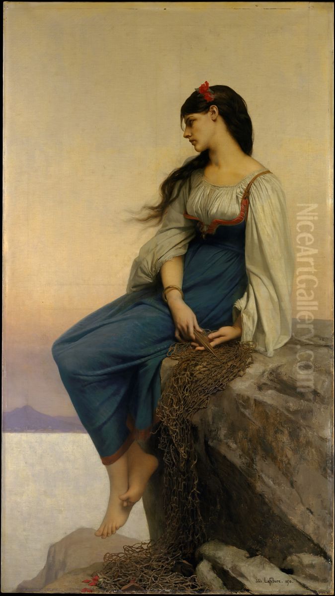 Graziella Oil Painting by Jules Lefebvre
