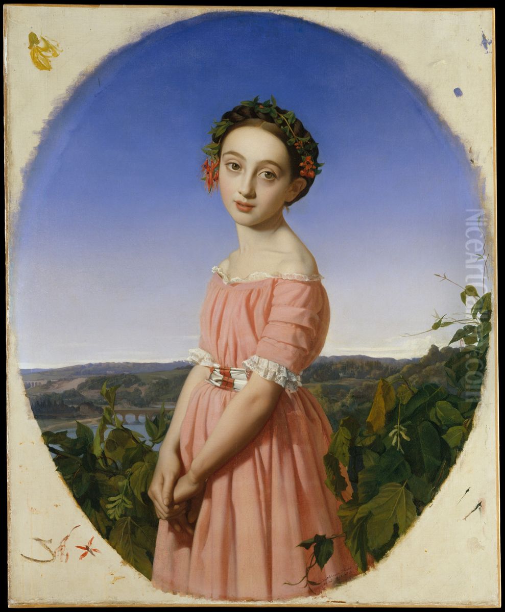 Faustine Leo (1832-1865) Oil Painting by Henri Lehmann