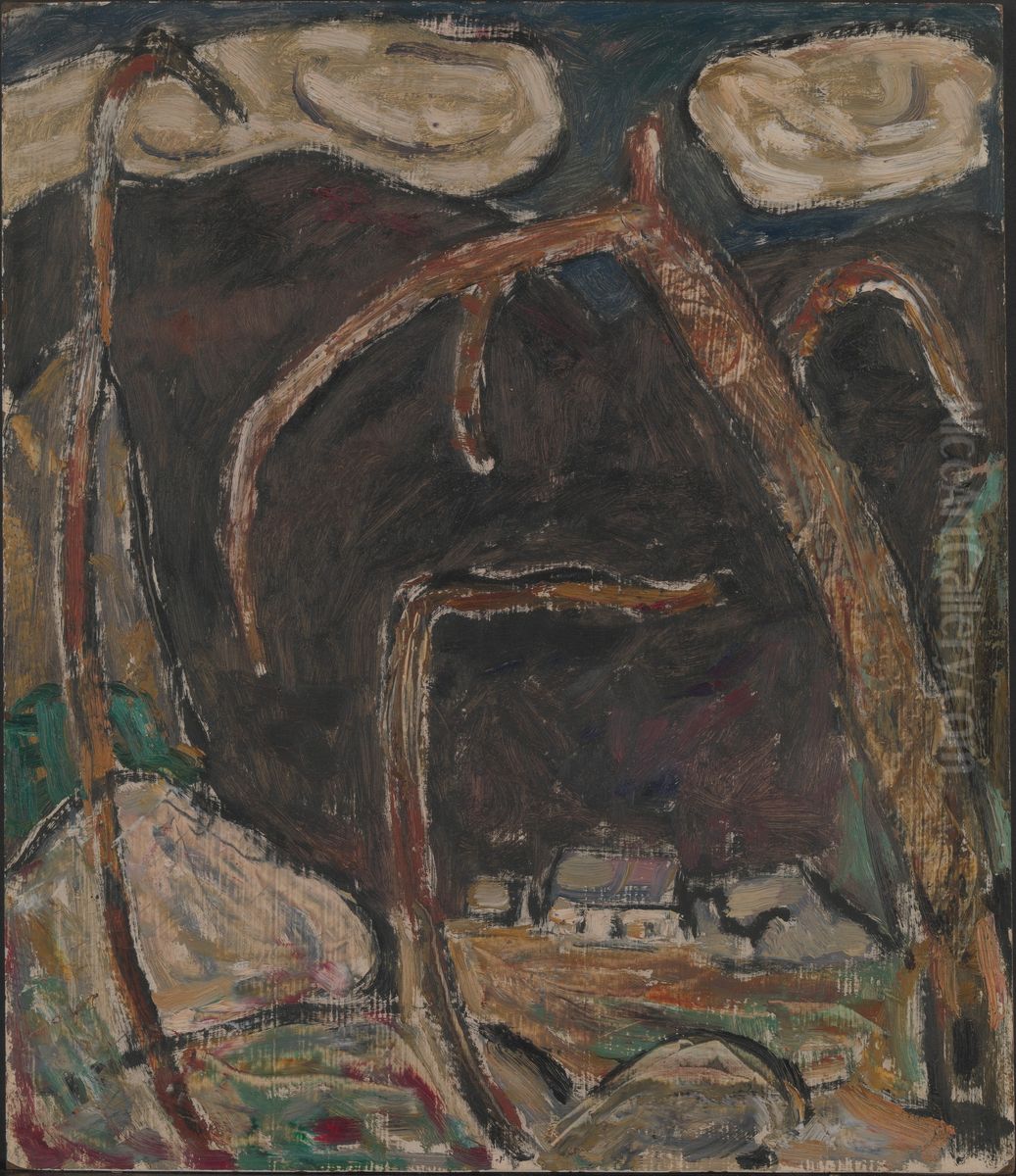 The Dark Mountain, No. 1 Oil Painting by Marsden Hartley