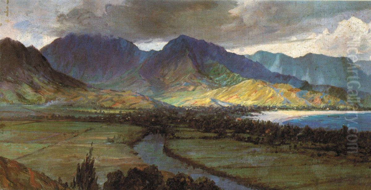 Hanalei, Kauai Oil Painting by D. Howard Hitchcock