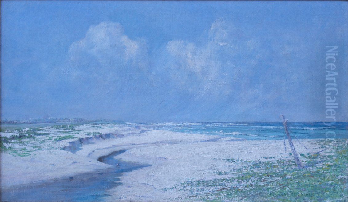 The Beach at Kamehama Nui Oil Painting by D. Howard Hitchcock
