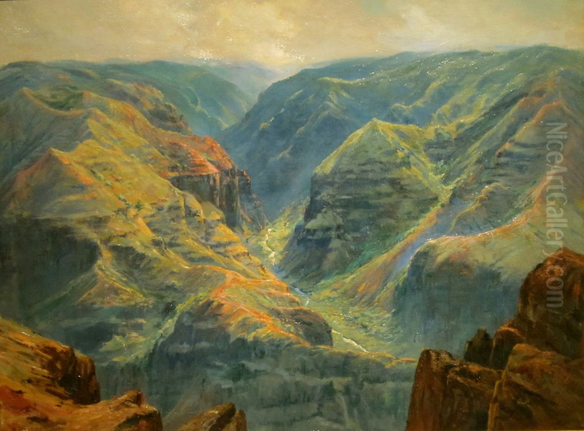 Waimea Canyon, Kauai Oil Painting by D. Howard Hitchcock