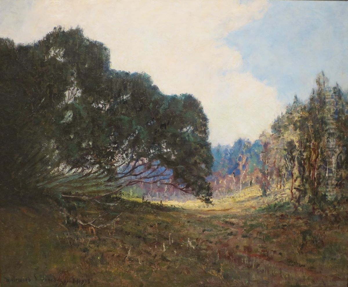 Kokee Trees, Kauai Oil Painting by D. Howard Hitchcock
