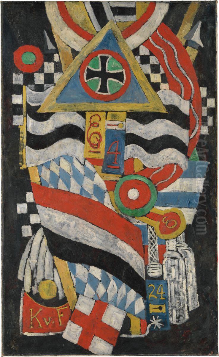 Portrait of a German Officer Oil Painting by Marsden Hartley