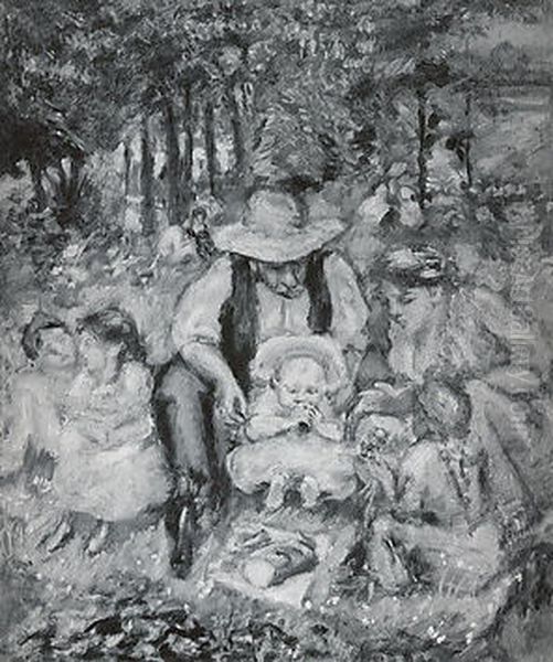 The Family of Claude Terrasse Oil Painting by Pierre Bonnard