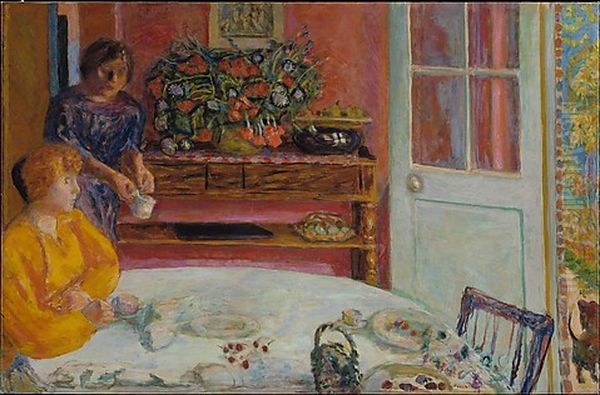 The Dining Room, Vernonnet Oil Painting by Pierre Bonnard