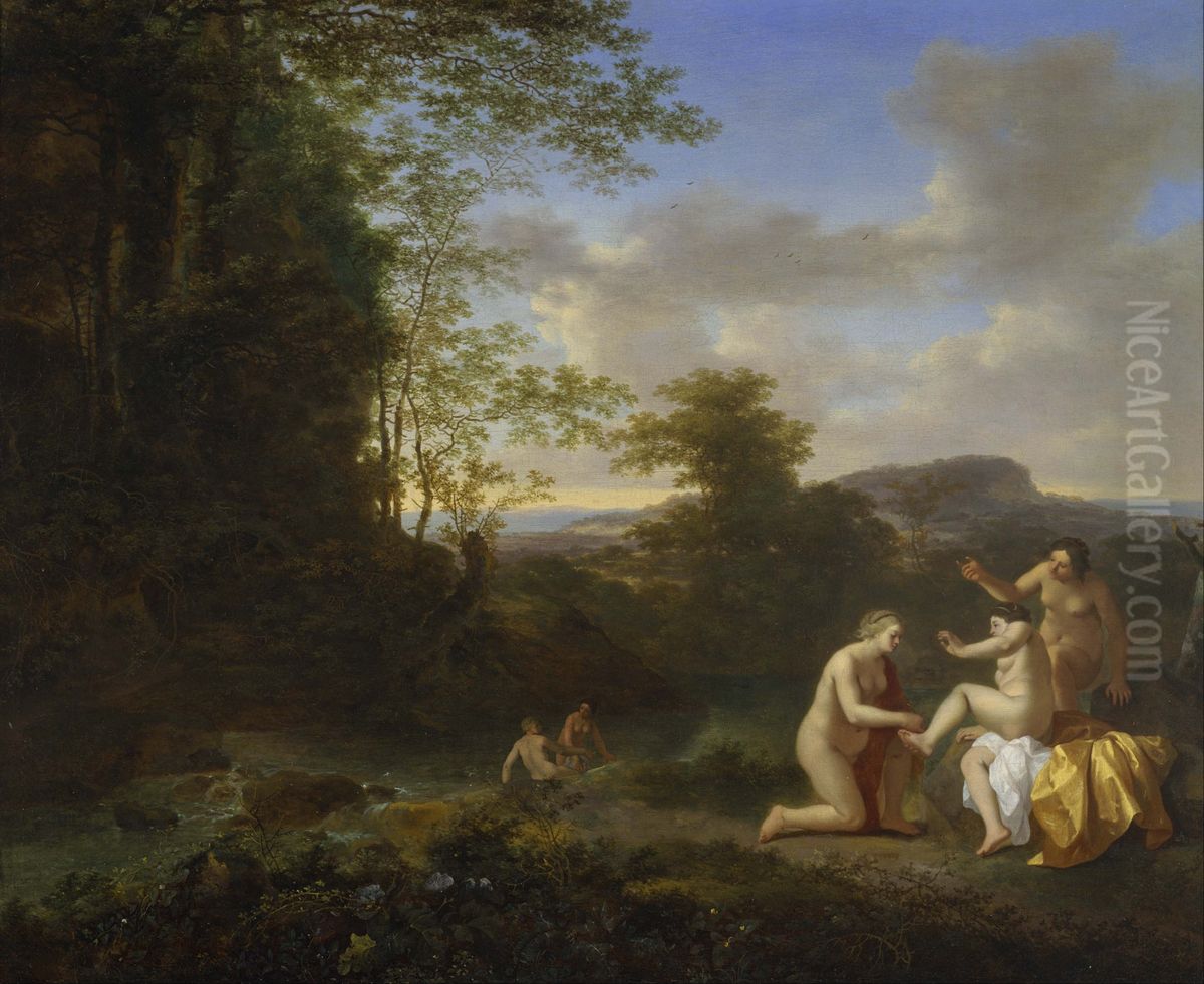 Landscape with Nymphs Oil Painting by Jan Both