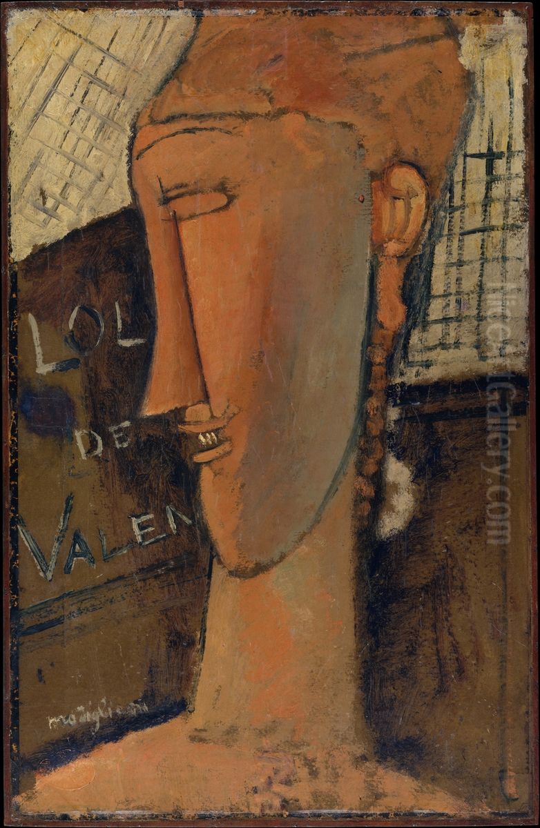Lola de Valence Oil Painting by Amedeo Modigliani