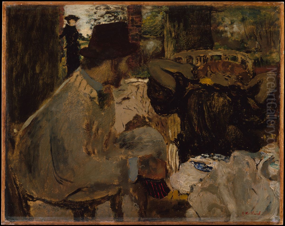 Conversation Oil Painting by Jean-Edouard Vuillard