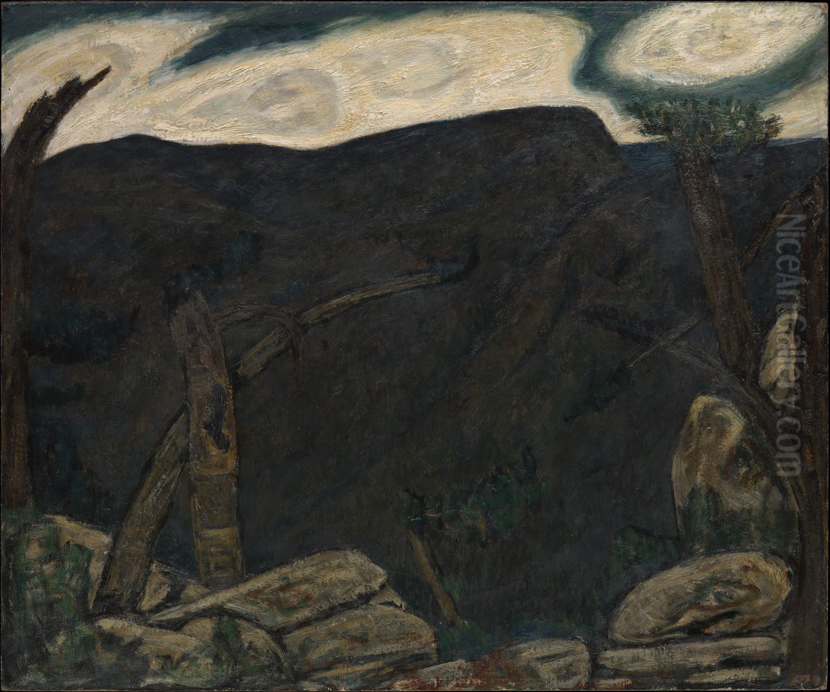 The Dark Mountain, No. 2 Oil Painting by Marsden Hartley