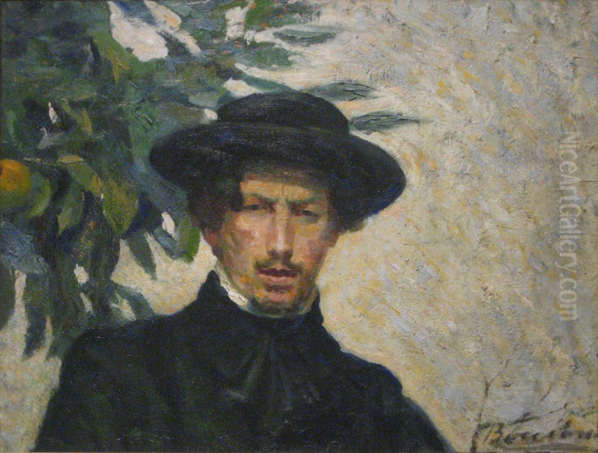 Self-portrait. Oil Painting by Umberto Boccioni