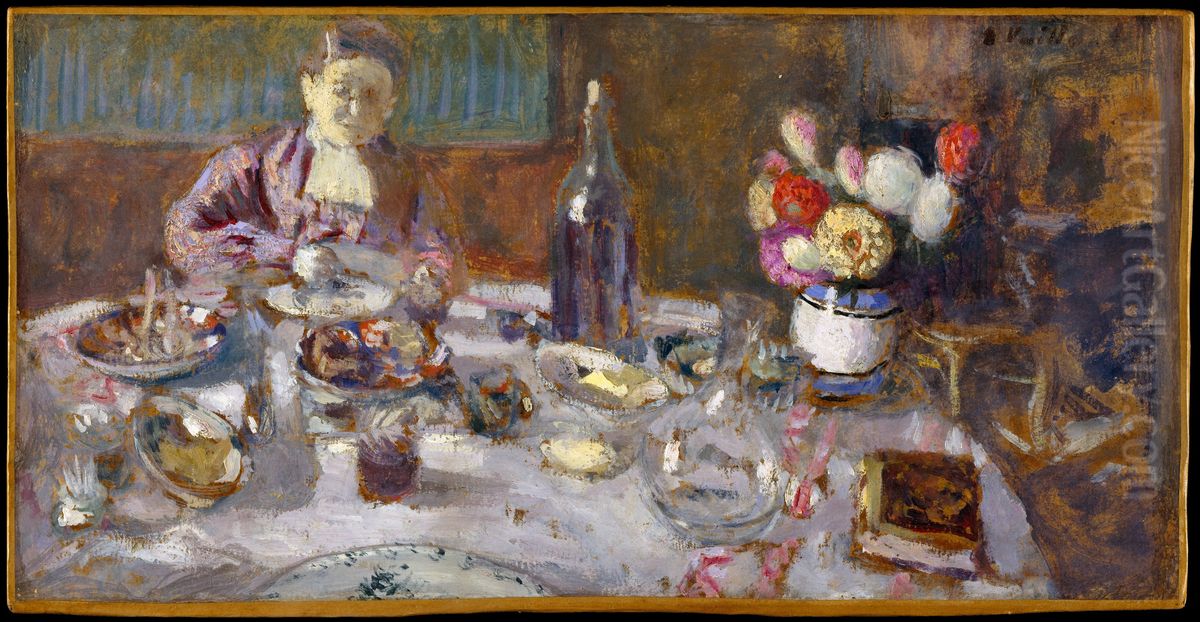 Luncheon Oil Painting by Jean-Edouard Vuillard