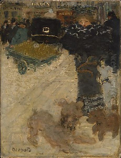 Street Scene, Place Clichy Oil Painting by Pierre Bonnard