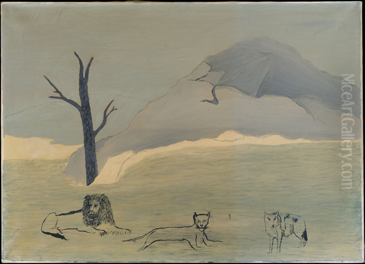 Holy Mountain IV Oil Painting by Horace Pippin