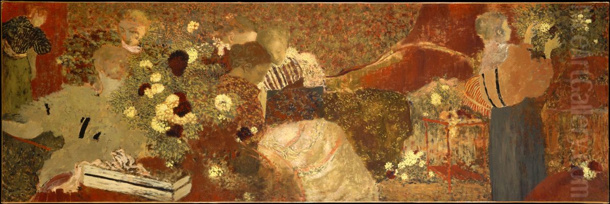 The Album Oil Painting by Jean-Edouard Vuillard