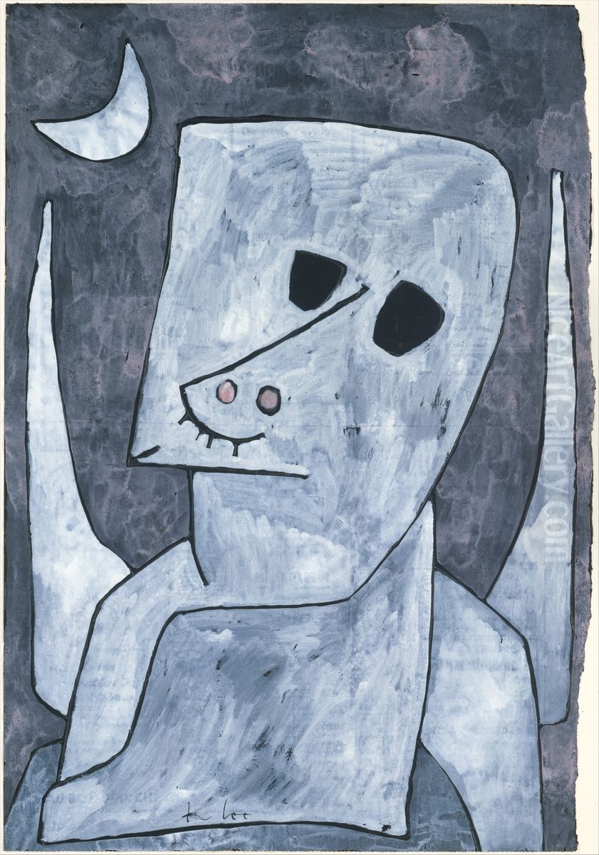 Angel Applicant Oil Painting by Paul Klee