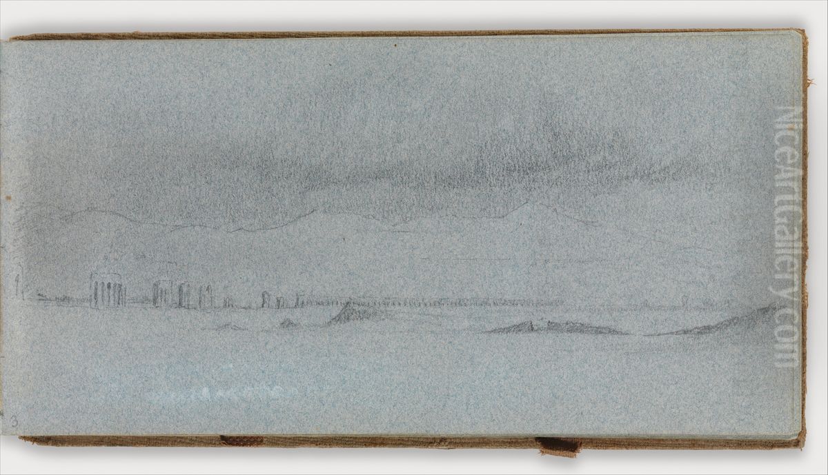 Sketchbook of Italian Landscape Subjects Oil Painting by Jervis McEntee