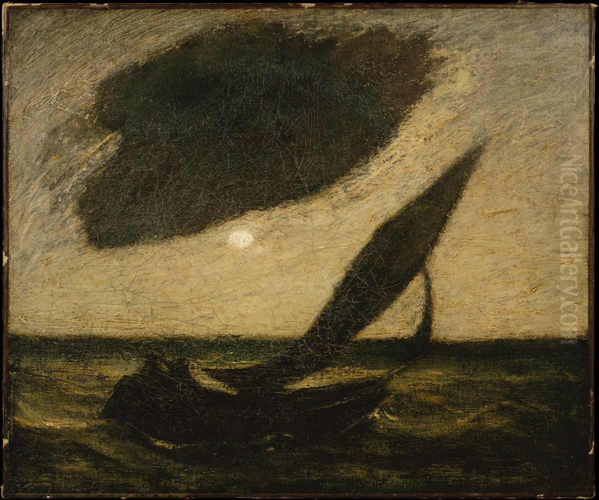 Under a Cloud Oil Painting by Albert Pinkham Ryder