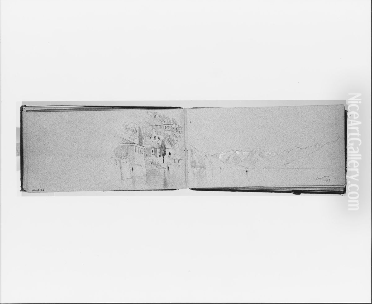 May 1, 1869 (verso, from sketchbook) Oil Painting by Jervis McEntee