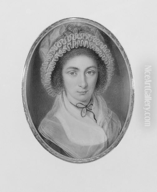 Mrs. John McAllister (Frances Wardale) Oil Painting by James Peale