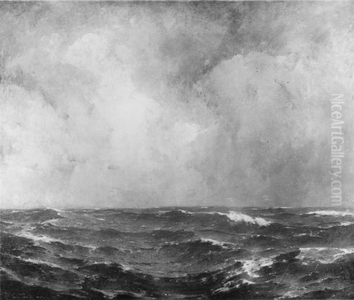 The Open Sea Oil Painting by Emil Carlsen