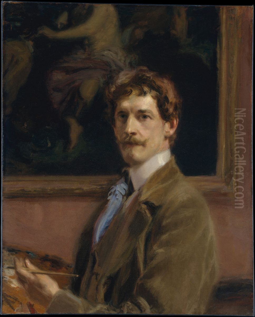 Self-portrait Oil Painting by Frederick William MacMonnies