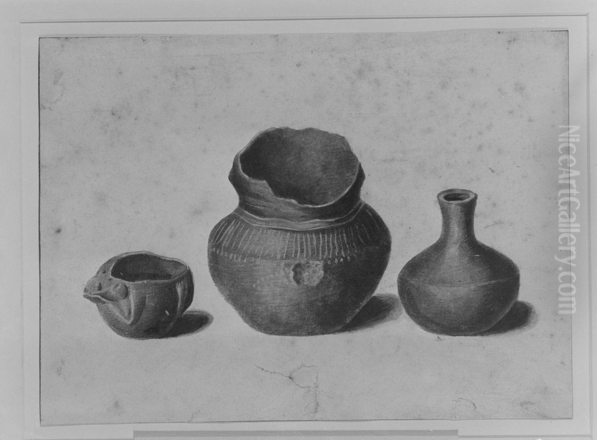 Indian Antiquities (Copy after Engraving in American Medical and Philosophical Register, 1812) Oil Painting by Pavel Svinyin