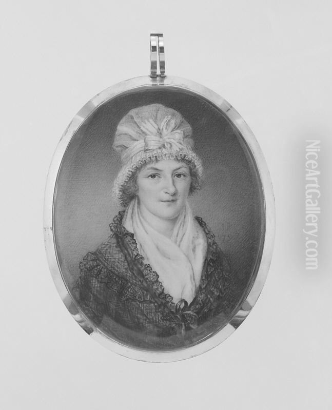 Mrs. Joseph Cooper (Mary Justice) Oil Painting by James Peale