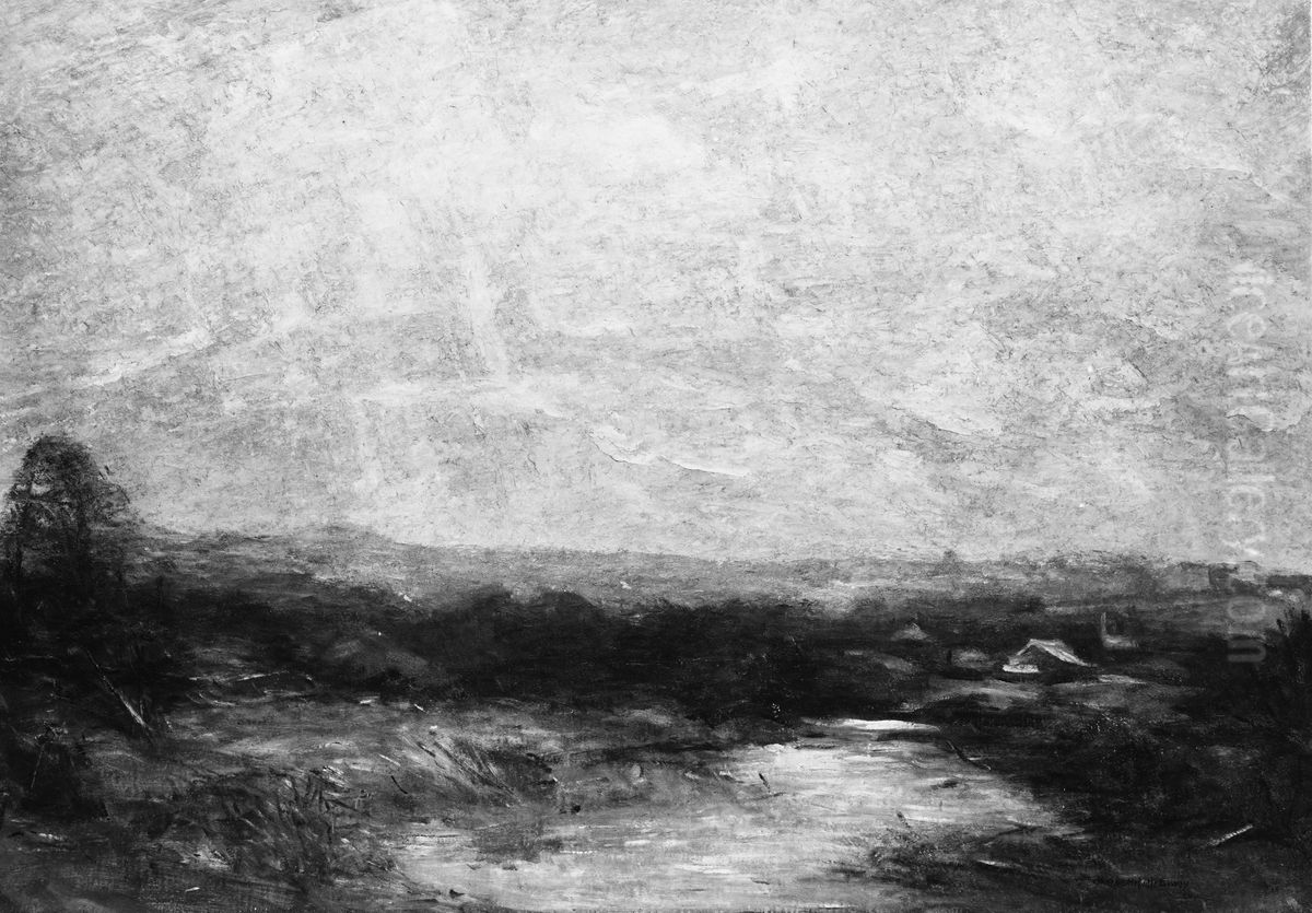 Sun Shower Oil Painting by Charles Melville Dewey