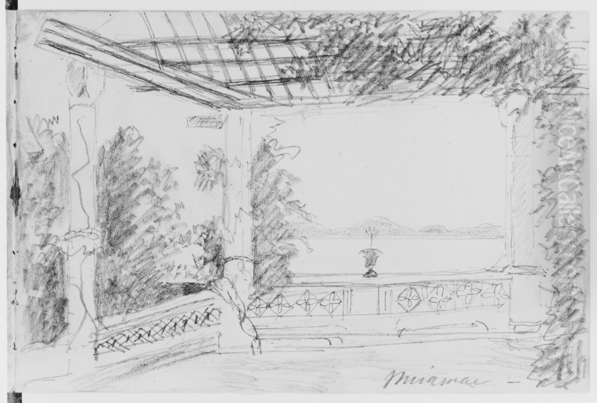 Sketchbook of Greek, Italian Islands, and Near East Subjects Oil Painting by Mary Newbold Sargent