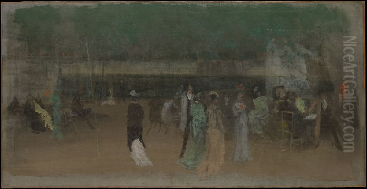Cremorne Gardens, No. 2 Oil Painting by James McNeill Whistler