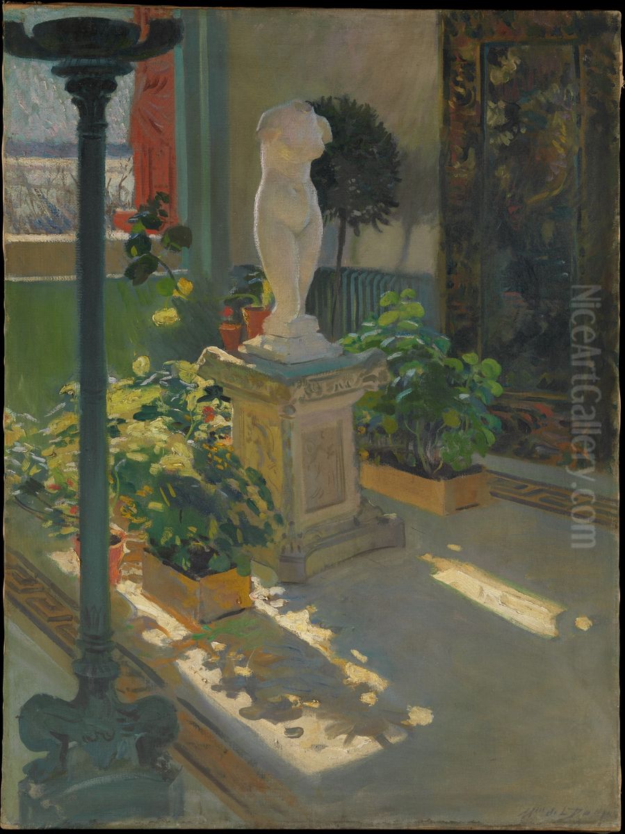 Venus in Atrium Oil Painting by William de Leftwich Dodge