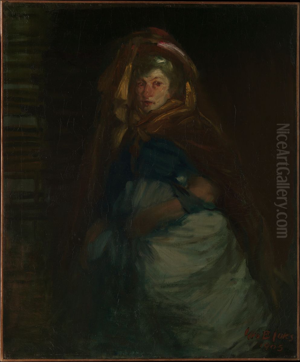 The Old Duchess Oil Painting by George Luks