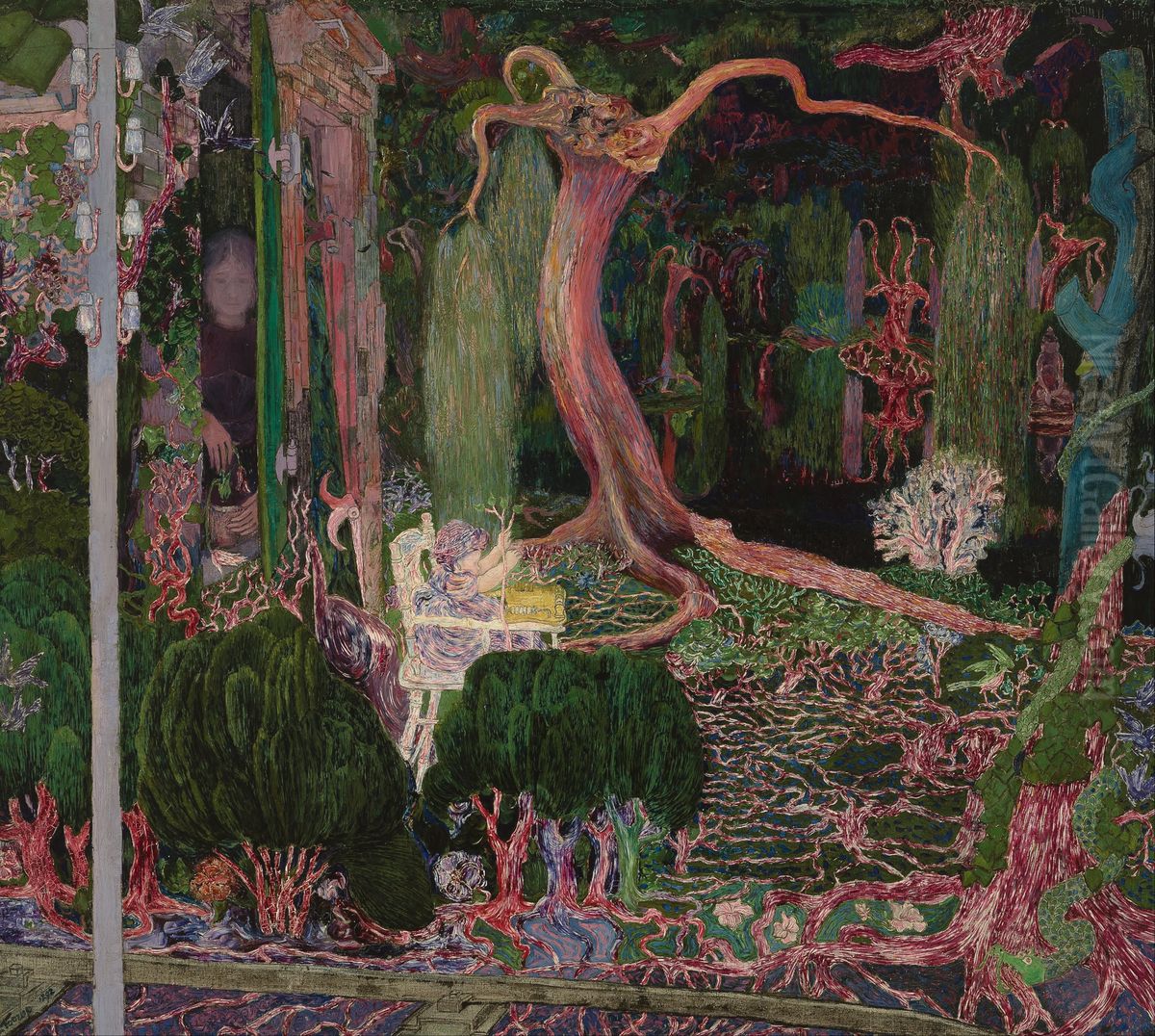 De jonge generatie Oil Painting by Jan Toorop