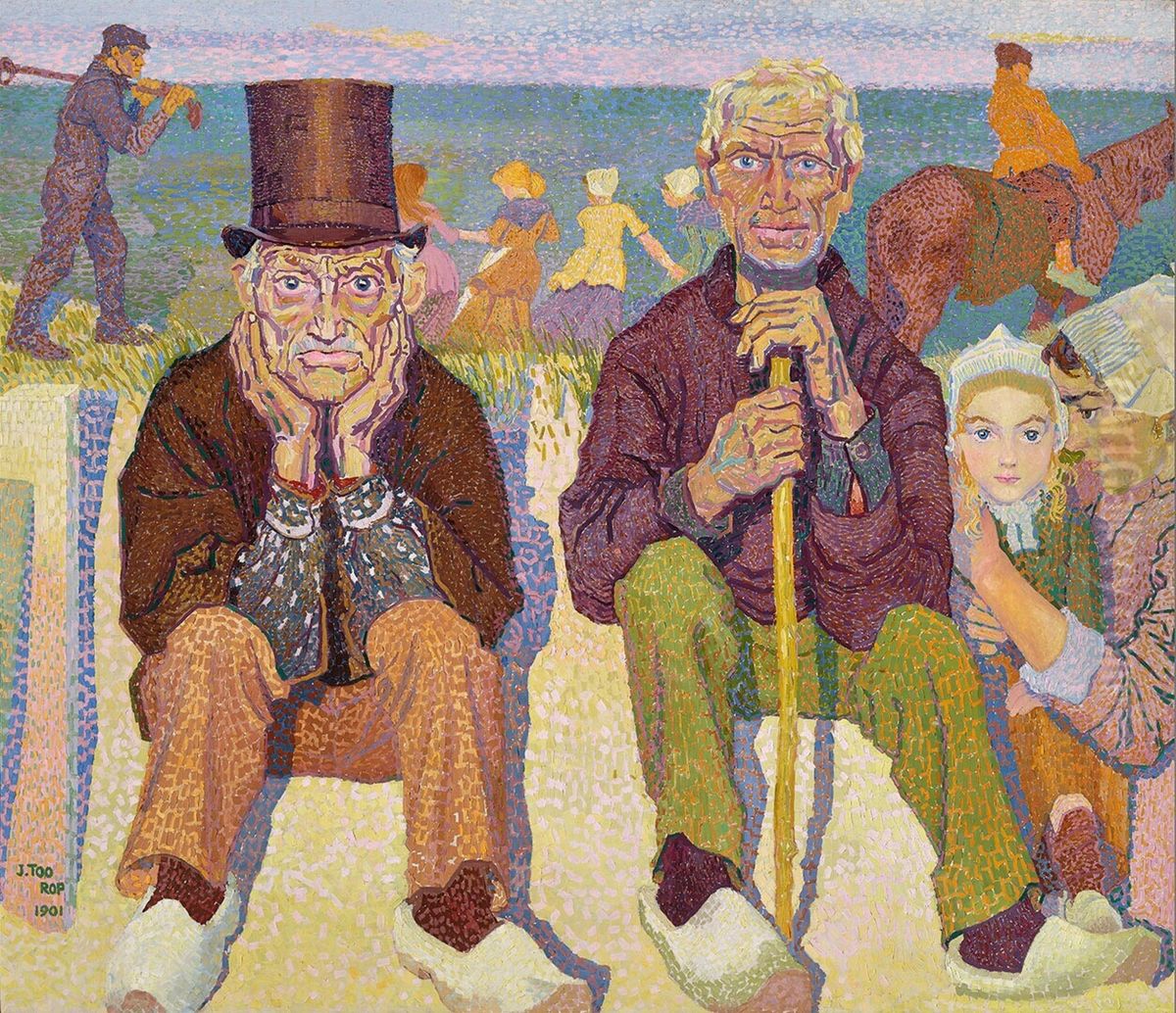 Dorpelwachters der zee Oil Painting by Jan Toorop