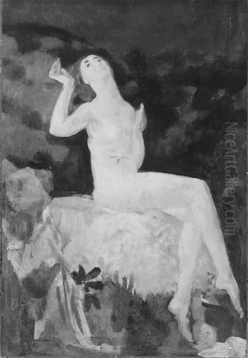 Exaltation Oil Painting by Arthur Bowen Davies