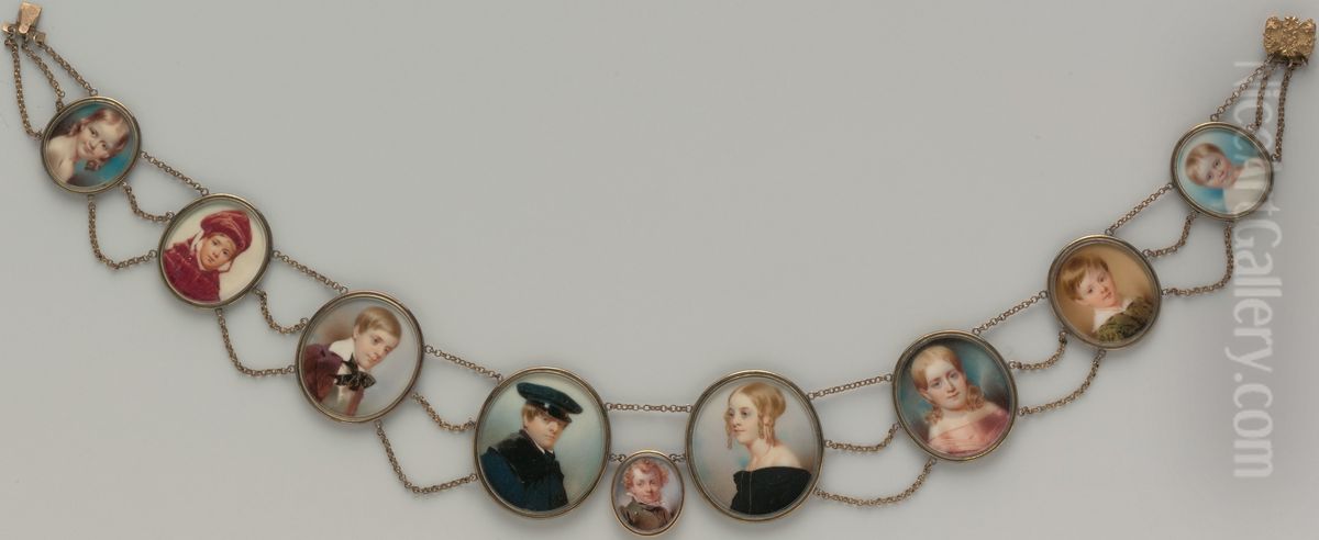 A Mother's Pearls Oil Painting by Thomas Seir Cummings