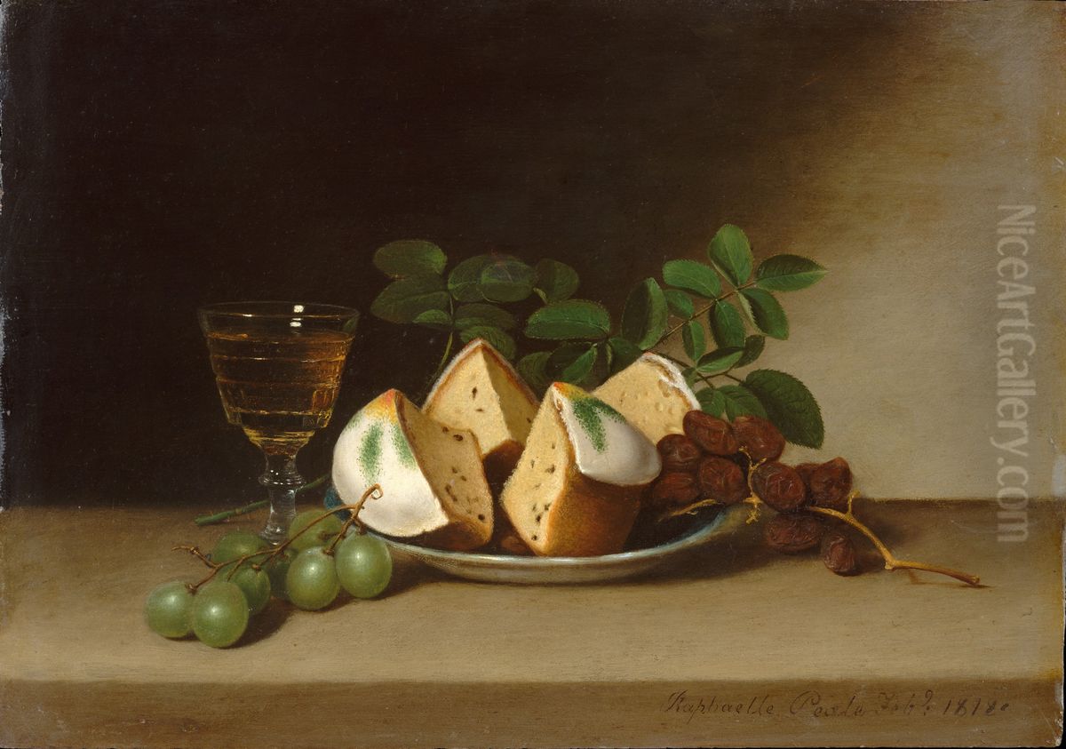 Nature morte au gateau Oil Painting by Raphaelle Peale
