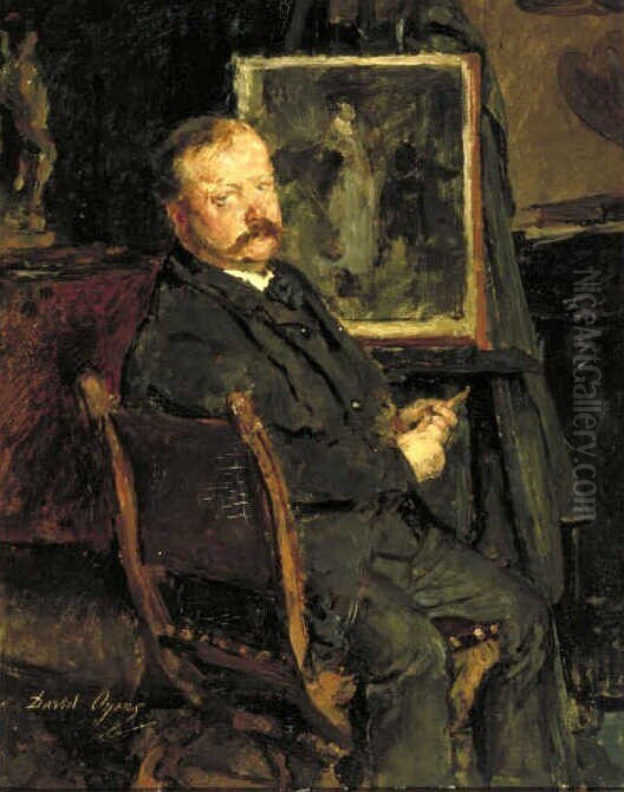 Portrait of Pieter Oyens Oil Painting by David Oyens