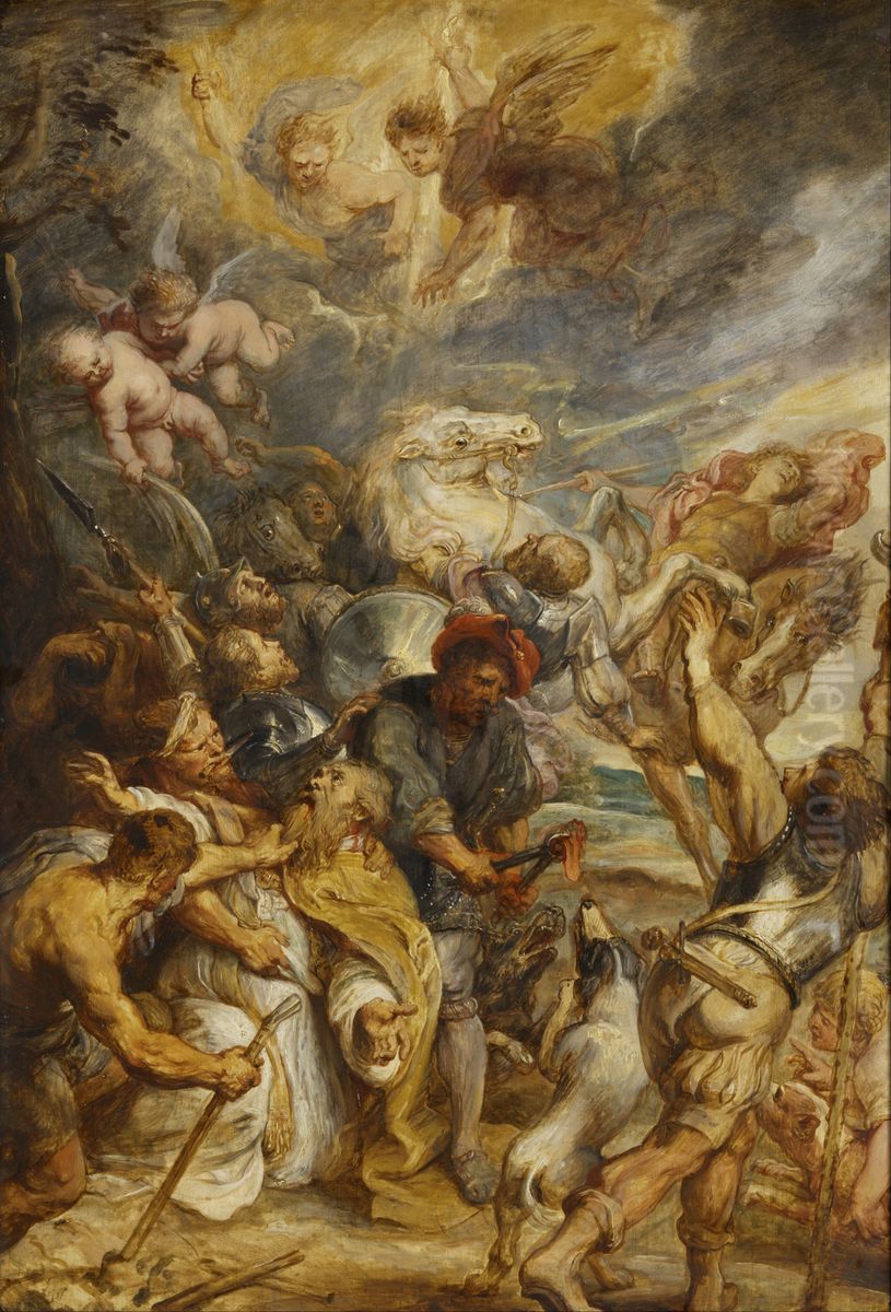 The Martyrdom of Saint Livinus Oil Painting by (studio of) Rubens, Peter Paul